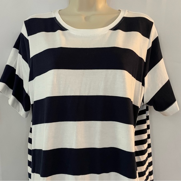 Tommy Bahama Striped Shift Pima Cotton Dress - Picture 4 of 9